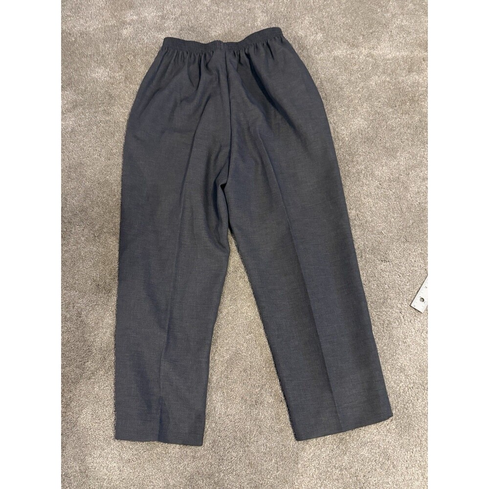 Alfred Dunner  Classic Fit Pull On Pants Size 16 Petite Gray